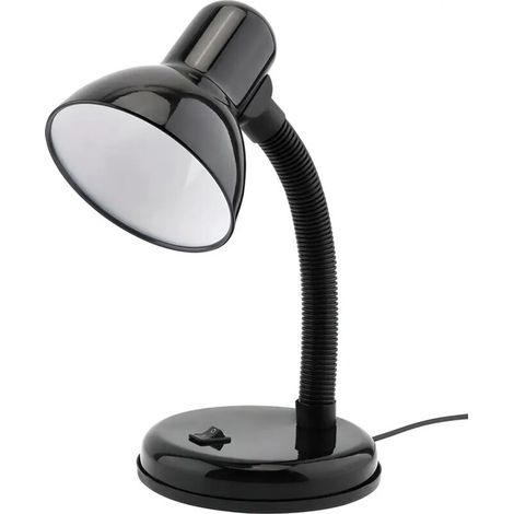 Lampe de table E27, lampe de bureau rétro LED, lampe de chevet, lampe de table lumineuse, lampe de bureau noire Retoo