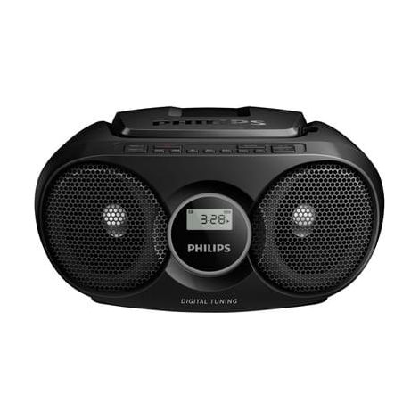 Philips AZ215B/12 - Lettore CD, radio portatile, 3 W, sintonizzatore digitale, nero (1/4)