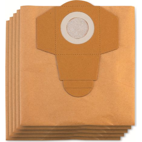 Original Einhell Schmutzfangsack 25 L (passend für Einhell Nass-Trockensauger, 25 L Volumen, 5 Stück enthalten, aus Papier) (1/2)
