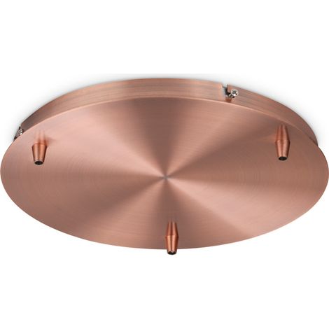Rosone Standard All In Metallo Rame 3 Luci (1/2)