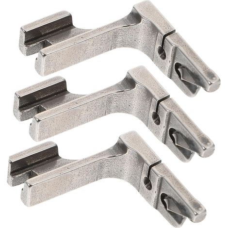 Set di 3 piedini in acciaio inox per macchina da cucire, piedino di ricambio per accessori da cucito (1/5)