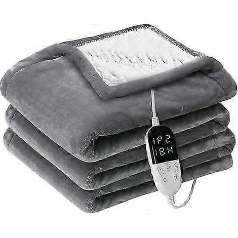 Couverture chauffante réversible, moins de 50 W, 150 x 180 cm, coton, pour une personne. (1/5)