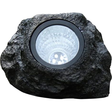 Lampe solaire en forme de roche imperméable décoration d'extérieur pour jardin et terrasse (1/5)