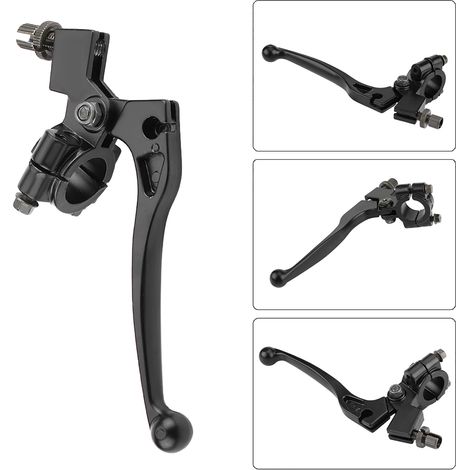 Levier d'embrayage pliable avec support pour guidon 22mm 7/8in, adapté aux motos tout-terrain 50CC à 125CC (1/5)