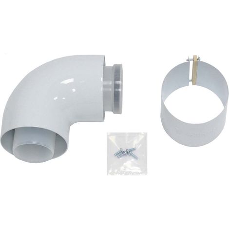 Vaillant Bogen 87 Grad Brennwert Luft-/Abgasführung, PP, 60/100 mm, 303910 (1/5)