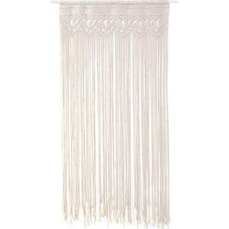 Rideau Macramé Bohème Corde Coton Tissé Main – Séparateur Mural Porte Mariage Toile de Fond Déco Maison (1/5)