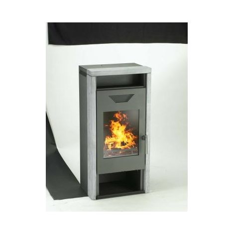 Kaminofen Yara Rahmen Naturstein 8KW