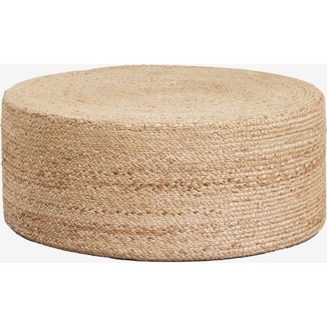 Pouf da giardino rotondo in juta naturale Elinne SKLUM            
