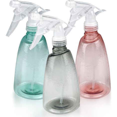 3 vaporisateurs vides 500 ml – gâchette plastique rechargeable 2 modes pulvérisation pour nettoyage, plante, cheveux (1/5)
