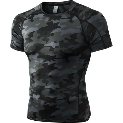 Herencompressieshirt met korte mouwen, sneldrogend (1/5)
