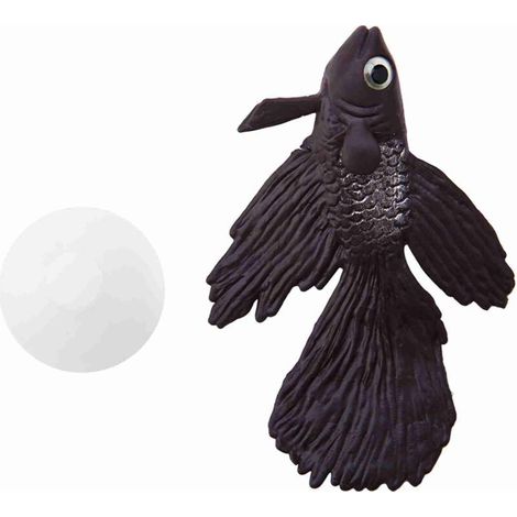 Eosnow Décoration d'aquarium amusante en silicone artificiel pour petit poisson Betta marron (1/4)