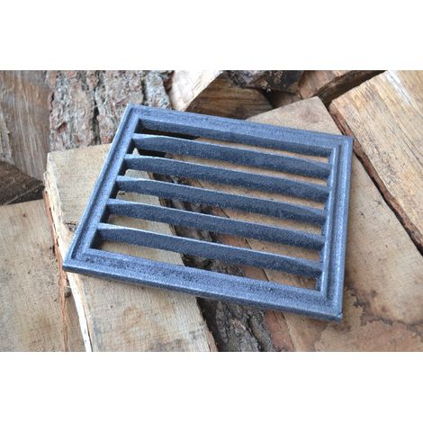 CA174 - 20 x 16,5 cm - Grille en fonte pour poêle, cheminée, cuisine (1/5)