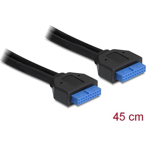 Delock cable usb 3.0 pin header female / female 45 cm