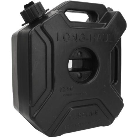DEESSE SHOP-Bidon de Gaz de 5 L, 1,3 Gallon, Bidon de Stockage D'essence, de Mazout, Réservoir de Carburant Portable KIMISS, Réservoir de Secours D'urgence Noir pour Voiture, Moto, UTV, ATV,. (1/5)