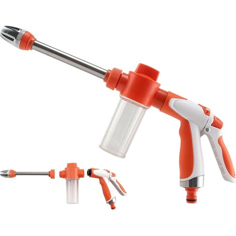 Nettoyeur Haute Pression sans Fil Pulvérisateur pour arrosage Lave-auto portable avec une buse réglable pour Pelouse Extérieur Maison Terrasse Fenêtre Voiture (1/5)