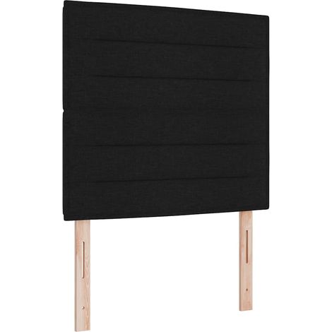 Maison Exclusive - Boxspringbett mit Matratze mit LED Schwarz 120