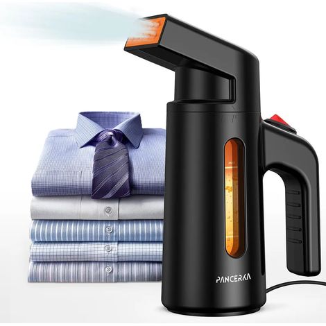 Fer à repasser vapeur portable 700 W, réservoir d'eau de 180 ml, repassage vapeur et à sec, 15 min de vapeur continue, double sortie vapeur, fer de voyage pour vêtements et maison (1/5)