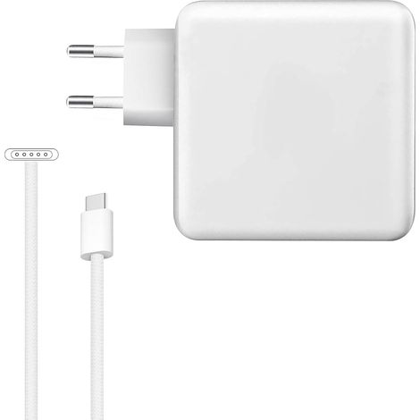 Chargeur MacBook Air Pro - M5 M4 M3 M2 M1 (2026 2025 2024 2023 2022 2021), câble Mag3 96W pour MacBook Air 15/13", MacBook Pro 16/14", avec câble tressé USB-C en T de 2M (1/5)