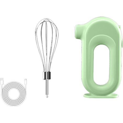 Elektrischer Handmixer mit 4 Geschwindigkeitsstufen, Edelstahlmixer für den Hausgebrauch, Schneebesen, grün (1/3)