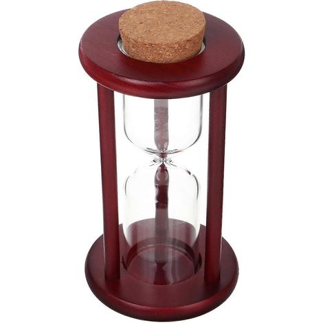 Sablier décoratif en bois marron, rechargeable et à faire soi-même (1/5)