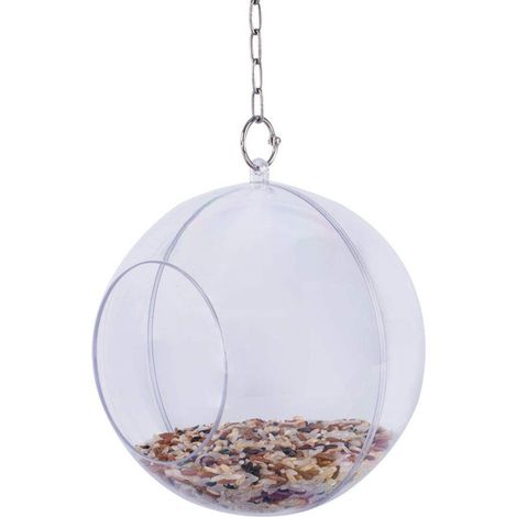 Hängender Futterball für Hühner und Vögel, Kunststoff-Spenderspielzeug für Papageien, Küken und Geflügel. (1/5)