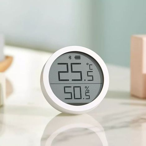 Hygromètre Thermomètre d'intérieur Home Office Capteur de température de chambre de bébé Montage mural Humidimètre électronique de bureau avec batterie de grande capacité et capteur d'hu (1/5)
