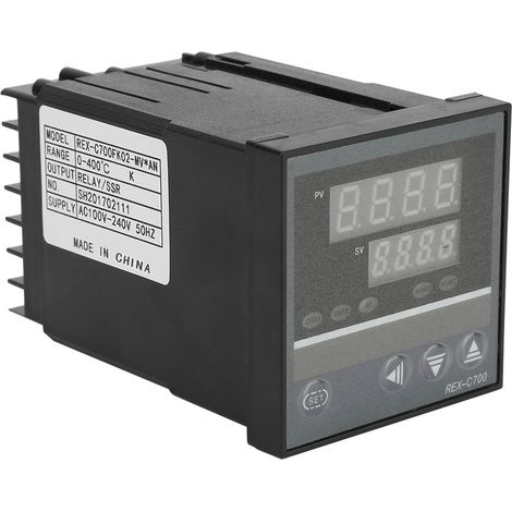 Contrôleur de température intelligent PID REX C700FK02-MYAN à double affichage numérique (1/5)