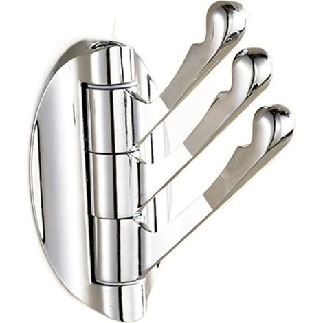 Handtuchringe, 180° drehbar, verstellbarer Haken für Bad und Küche, Badehandtuchhalter, Mantel-, Hut- und Taschenhaken (1/4)
