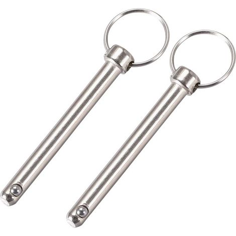 2Pcs Goupille à Dégagement Rapide Libération Bille 8mm x 72mm (1/3)
