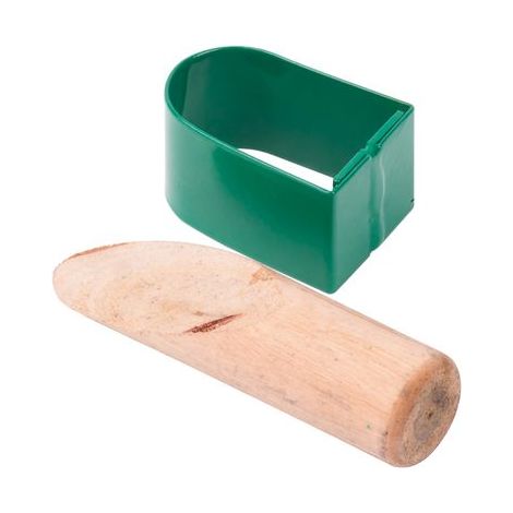 Schelle für Sense, Fe, mit Holzkegel