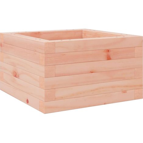 Fioriera rialzata per piante fiori terrazza giardino 40 x 40 x 23 cm legno massello di abete Douglas marrone 020037526