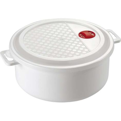 Heidrun Casseruola per Microonde - Bianca - 3 Litri
