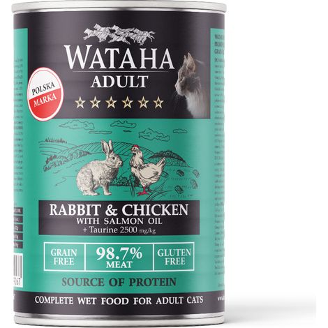 Wataha chasse chat adulte lapin poulet 400g
