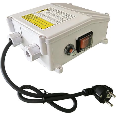 Contrôleur de Pompe Submersible, 158 132 58mm Boîtier de Commande de Pompe de Puits Profond, Boîtier de Commande de Pompe à Eau, Boîte de Contrôle de la Pompe pour Protection Pompe à Eau (1/5)