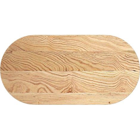 Dessus de table  Dessus de bureau  Plateau de table 100x50x2 cm bois de chêne massif ovale