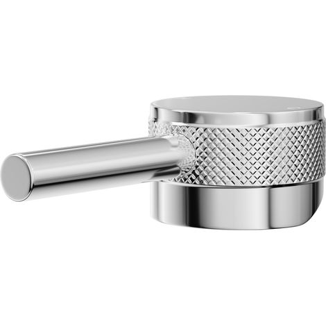 Colore Polished Chrome Industrial Style Mono Basin Mixer Half Knurled Tap Head (1/5)