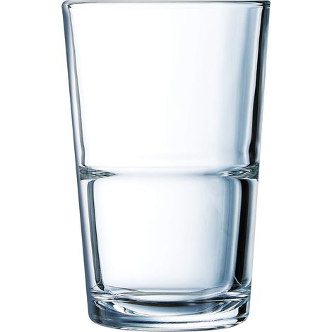 Stack Up Lot de 6 verres à long drink 350 ml en verre transparent (1/2)