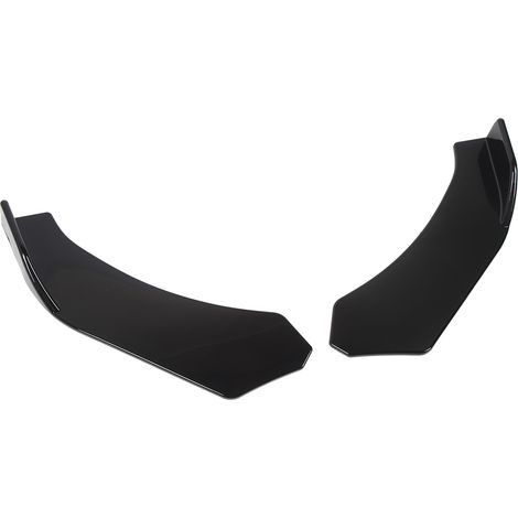 2x Universal Frontspoiler, glänzend schwarz, 57 cm, linke und rechte Stoßstangenlippen-Splitter für Autos (1/5)