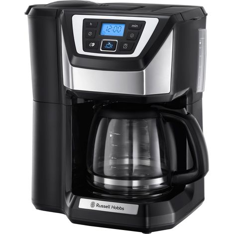 Russell Hobbs 22000-56 Victory Macchina da Caffe' a Filtro con Macinacaffe' 1,5 L 1025 W 12 tazze Programmabile colore Nero (1/3)