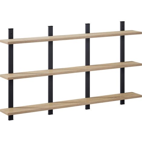 Wall Shelf Sonoma Oak 102 x 13.5 x 58 cm Engineered Wood vidaXL (1/5)