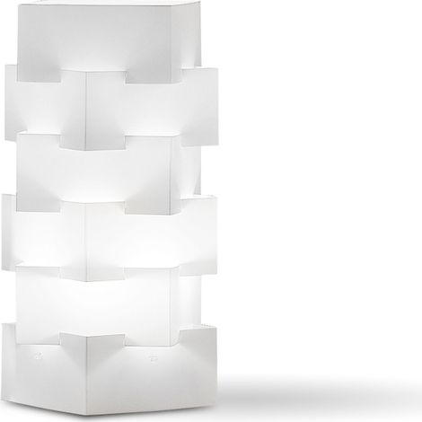 Lampada Da Scrivania-Ufficio Moderna Building Polilux ® Bianco 1 Luce E27 (1/2)