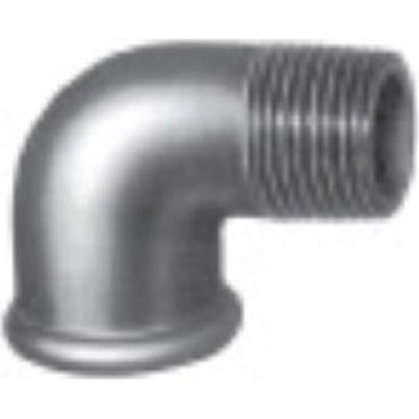 Coude 90° fonte galva MF - Diamètre : 1 1/4''
