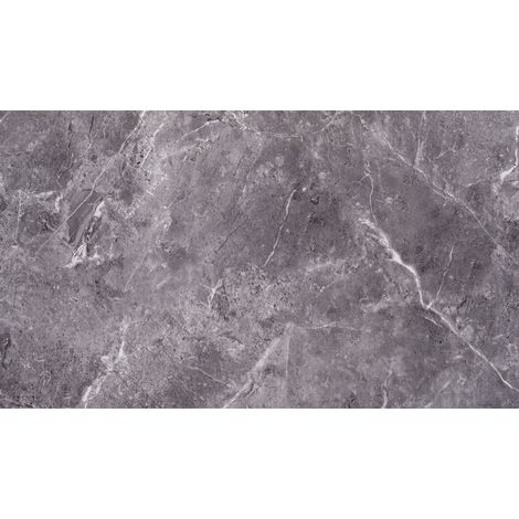 Selbstklebende PVC-Dekorplatte, schwarz-weißer Marmor, 280 x 60 cm (1/2)