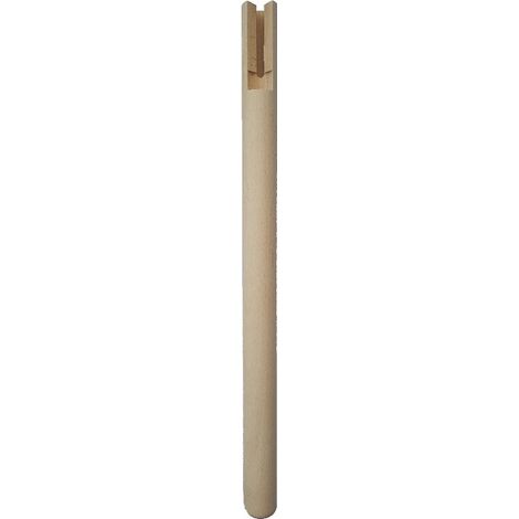 Gamba tavolo in legno di faggio tornita tonda grezza ø 55 x h 750 mod fina