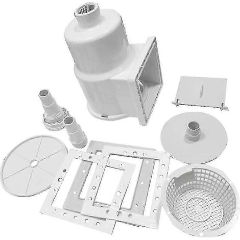 Kit d'écumeur de piscine - Kit d'outils de piscine facile à utiliser comprenant un écumeur à ouverture étroite, adapté à la baignade et aux environnements terrestres. (Voir image SZRG AD) (1/5)