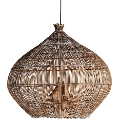 Suspension en bambou style bohème - marron (1/5)