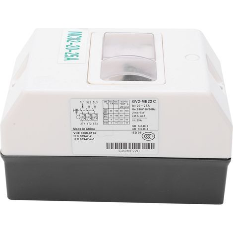 Disjoncteur de Protection de moteur étanche, remplacement de protecteur MC02-20-25A 220V/380V (1/5)