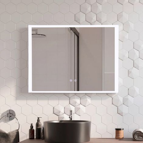 Frameless Anti-Fog Dimmable LED Wall Mirror (1/5)