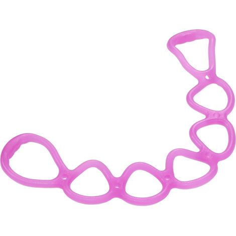 Corde élastique fitness multifonction 7 trous pour entraînement à domicile, bande de résistance yoga violette, musculation et remodelage corporel (1/5)
