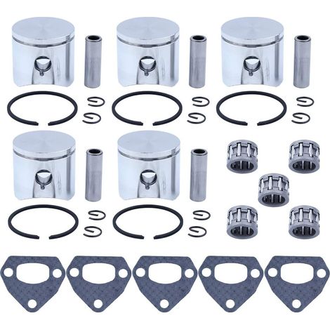 Kit de joints d'étanchéité silencer avec roulement à aiguilles pour piston 5 x (38 mm) Convient pour tronçonneuses Husqvarna 41 36 136 136LE 137 137E 141 142 JONSERED 2036 (1/5)